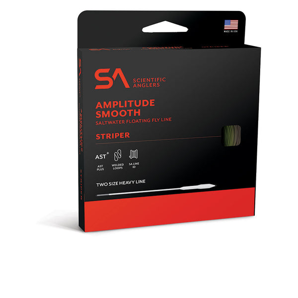 Scientific Anglers Amplitude Smooth fly line packaging on a white background
